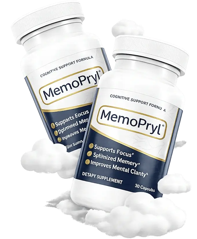 MemoPryl brain health capsules bottles